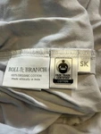 Boll & Branch Organic Cotton Split King Fitted Gray Solid Fair Trade Gots. Fixed Price $25.00.