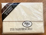 Vtg. Tastemaker By Stevens Easy Care Powder Puff (bone) Full Flat Sheet Nip. Fixed Price $11.99.