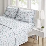 Intelligent Design Microfiber Cozy Bed Sheet Set, Queen, Grey/blue Road Trip. Fixed Price $47.99.