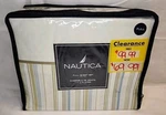 Brand New Nautica Full Sheet Set Blue Green Brown Striped Retired Palm Harbor. Fixed Price $59.49.