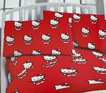Hello Kitty Classic Girl Red Twin Bed Sheet Set - 3 Piece By Sanrio. Fixed Price $23.90.