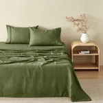 Natural Home 100% European Flax Linen Sheet Set (hunter) - Single. Fixed Price $237.38.
