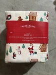 Wondershop At Target King Sheet Set 100% Cotton 200 Tc Christmas Santa Snowman. Fixed Price $19.99.