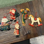 Set Of 5 Ornaments Vintage Christmas Holiday Decorations Old Fashioned. Fixed Price $22.00.