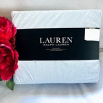 New Ralph Lauren Cotton Deep Fitted Sheet Set-blue White Oxford Stripe King Size. Fixed Price $149.99.
