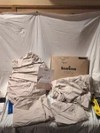 Bambaw Cozy Bamboo King Sheet Set 4 Piece Sand Open Box. Fixed Price $60.00.