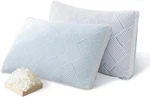 Lyralith Shredded Memory Foam Cooling Soft Bamboo Viscose Pillows King Set 2,. Fixed Price $39.99.