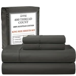 100% Cotton Sheets King Size With Fitted & Pillowcase Sets, .... Fixed Price $162.86.