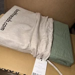 Bed Threads 100% French Flax Linen Fitted Sheet Twin Pistachio. Fixed Price $49.99.