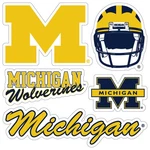 Michigan Wolverines Sticker Multipack - College Spirit Set. Fixed Price $16.99.