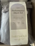 Threshold Medium Gray Queen Performance Sheet Set. Fixed Price $35.00.