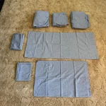 Ralph Lauren Chambray Blue Fitted & 2-FLAT Sheet 4 Pillow Cases. Fixed Price $100.00.