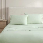 Martha Stewart Twin Size Sheets Set Crisp Tailored Cooling Cotton Percale Lightw. Fixed Price $71.49.