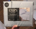 Chaps By Ralph Lauren Twin Sheet Set W/2 Pillowcases Light Blue+ Texture Stripes. Fixed Price $25.99.
