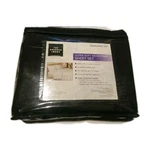Sharper Image Queen Microfiber Sheet Set Solid 4 Pcs Sz Black New. Fixed Price $49.99.