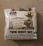 Star Wars Mandalorian Twin Sheet Bed Set Super Soft Disney Jay Franco Lucas Film. Fixed Price $19.99.