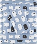 Woolrich Flannel Cotton Sheet Set Blue Sheep Cal King WR20-2281. Fixed Price $79.85.