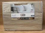 Highland Park 1000 Thread Count 6-PIECE Sheet Set Oatmeal Beige King Size. Fixed Price $119.99.
