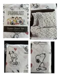 New Berkshire Peanuts Snoopy Queen Sheet Set White Polyester 4-PIECE 88. Fixed Price $38.88.