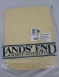 Lands End Queen Fitted Sheet 320TC Cotton Sateen Ptw Pale Yellow New Bedding. Fixed Price $53.99.