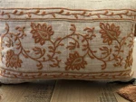 Bombay "tenali" Linen Decorative Bed Pillow With Tassels Embroidered New. Fixed Price $19.50.