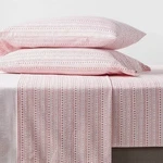 Wondershop Christmas Cotton Flannel Sheet Set Ivory-red Fair Isle, Twin #C708. Fixed Price $18.36.