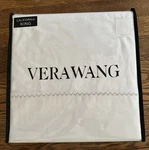 Vera Wang Cal King Sheet Set Cotton Luxury Satin Weave Embroidered White. Fixed Price $40.00.