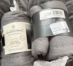 Hearth & Hand With Magnolia One Textured Stripe Standard Pillow Sham Gray 2 Pack. Fixed Price $18.95.