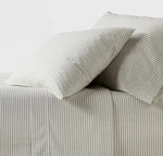 Twin/twin Xl 250 Thread Count Organic Sheet Set Stripe - Threshold New. Fixed Price $40.00.
