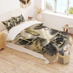 3D Black Leaves A1128 Bed Pillowcases Quilt Duvet Cover Set Queen King Amy 23. Fixed Price $71.33.