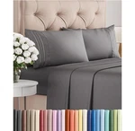 Cgk Unlimited Queen 4PC Sheet Set, Dark Grey, Deep Pocket, Soft, Wrinkle Free. Fixed Price $21.99.