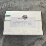 Tommy Bahama Sheet Set White Queen Cotton Percale 4 Piece Blue Embroidered Hem. Fixed Price $84.99.