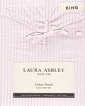 Laura Ashley Sheet Set Jaynie Ticking Stripe Pink 4PC Cottage Farmhouse. Fixed Price $92.99.