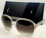 New Celine Sunglasses CL40147I 27F 63-19 Crystal Frame Brown Fade Lenses. Fixed Price $299.99.