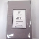 New Wamsutta Sateen 2 Standard Pillowcases Gray 100% Cotton 400 Thread Count. Fixed Price $40.00.