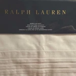 Ralph Lauren Tuxedo Pleat Flat Bed Sheet - White $145 Queen Nwt. Fixed Price $129.95.