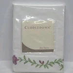 Cuddledown Hummingbird Percale 100% Cotton Embrodered White Flat Sheet Nwt Twin. Fixed Price $67.00.
