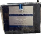 Wamsutta 500 Thread Pima Cott Twin Sheet Set Navy Stripe, New. Fixed Price $59.99.