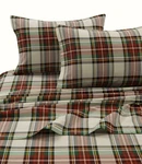 Tribeca Living 100% Cotton Flannel Sheet Set - Deep Queen, Charleston Plaid. Fixed Price $80.99.