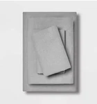 Queen Easy Care Solid Sheet Set Light Gray Room Essentials. Fixed Price $25.00.