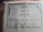 Hotel Signature - Egyptian Cotton 400TC 6PC Queen Sheet Set Bright White New. Fixed Price $48.95.