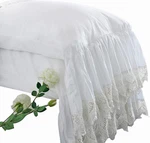 Queen's White Pillowcases Vintage Farmhouse Crochet Cover Shams Sta. Fixed Price $43.78.