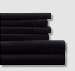 New Ienjoy Home Microfiber Queen Sheet Set 6 Piece Black Ultra Soft. Fixed Price $26.99.