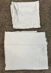 Sheex Original Performance King/cal Flat Sheet & Pillowcase Pearl Blue Gray. Fixed Price $65.00.