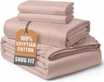 Lane Linen Luxury 100% Egyptian Cotton Sheets Cal King Bed Set - Sepia Rose 4PC. Fixed Price $79.90.