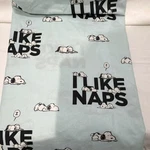 Berkshire Blanket & Home Co. Peanuts Snoopy "i Like Naps" Queen Blue Sheet Set. Fixed Price $14.00.