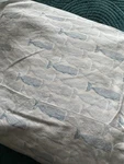 Tommy Hilfiger "whales" Twin Fitted Sheet - White Blue Nautical Beach. Fixed Price $18.00.