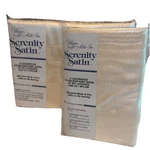 Vintage Satin King Flat Sheet & Size Pillows. Fixed Price $65.99.