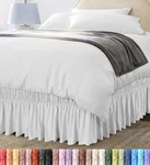 Utopia Bedding Elastic Ruffle - Easy Wrap Around Full, White. Fixed Price $18.29.