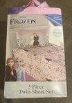 Disney Frozen Ii 3 Piece Microfiber Twin Sheet Set Foliage New Sealed. Fixed Price $10.00.